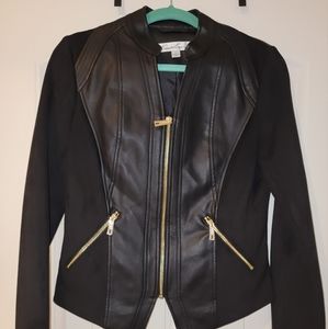 Kenneth Cole Suade and Leather Jacket